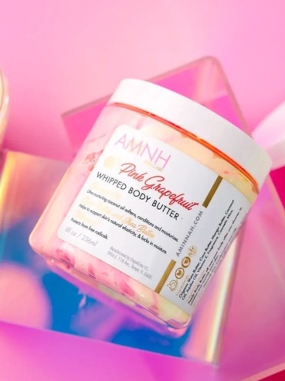 Pink Grapefruit Whipped Body Butter - Pink